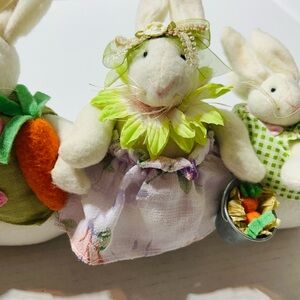 Bunny Family Decor plush fabric Easter